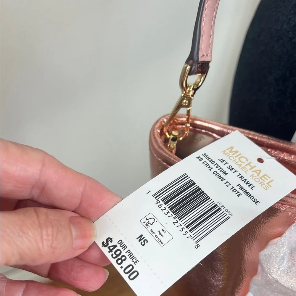 Michael Kors Metallic Pink Shoulder Bag - Picture 7 of 10